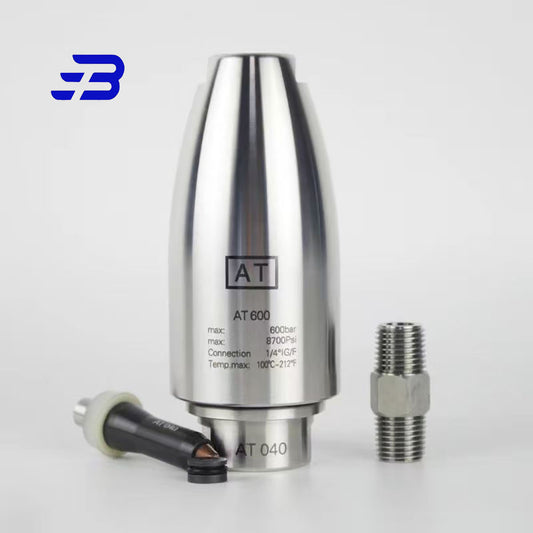 Rotating Nozzle 600 bar Turbo in stainless steel