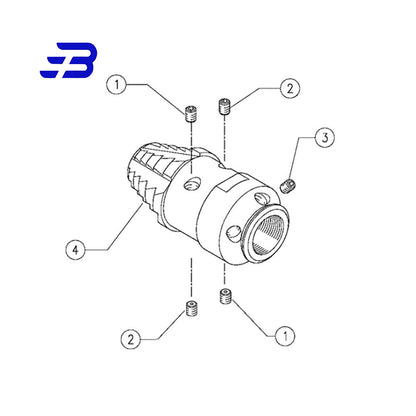 RR20 Rotating Drain Cleaning Head 1/2"